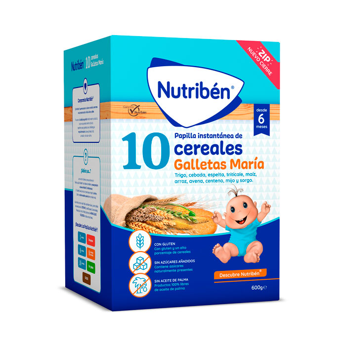Nutribén 10 Cereales Galletas María 600g