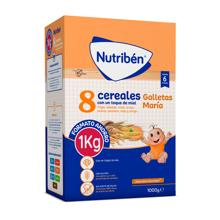 Nutribén 8 Cereales y Miel Galletas María 1kg