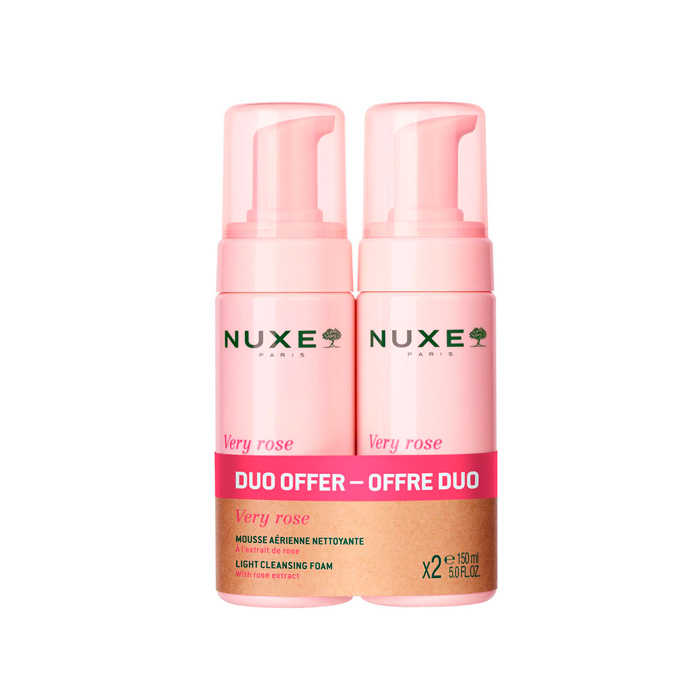 Nuxe Very Rose Espuma Suave Limpiadora Duplo 150ml + 150ml