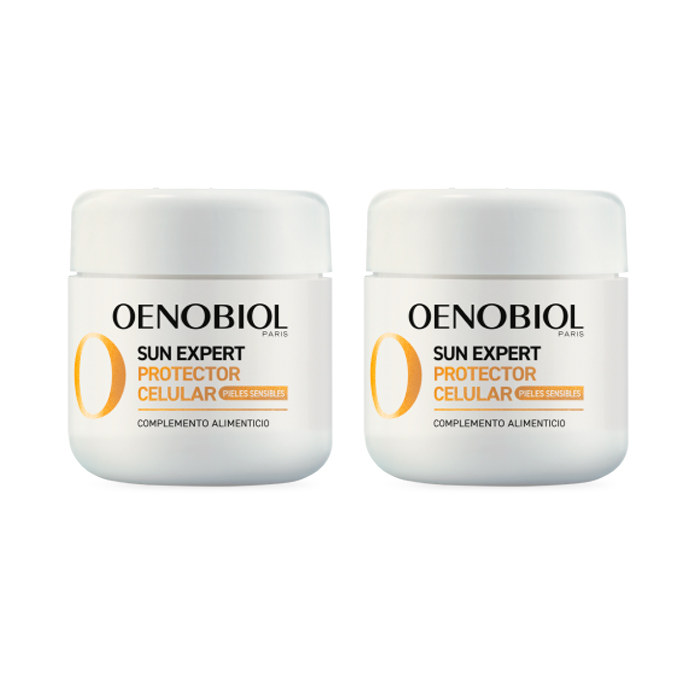 Oenobiol Sun Expert Protector Celular Solar Pieles Sensibles Duplo 30 + 30 Cápsulas