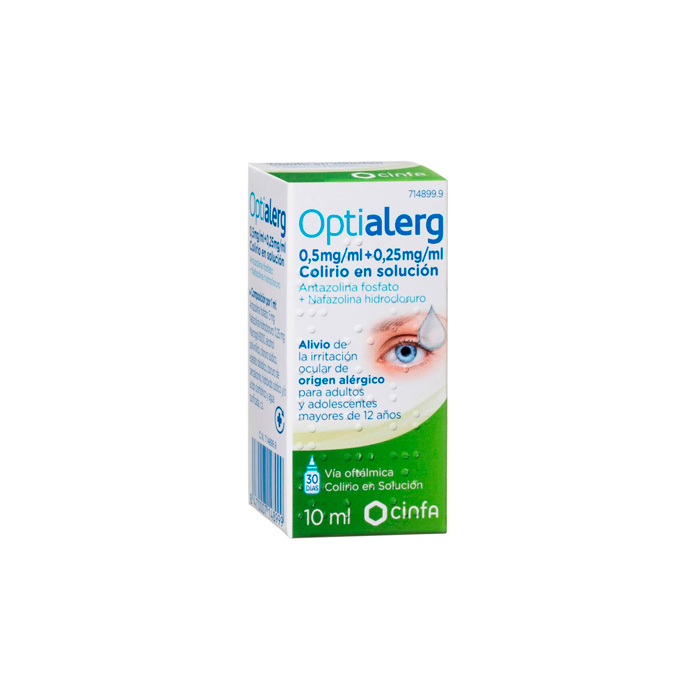 Optialerg 5 mg/ml + 0,25 mg/ml Colirio en Solución 10ml