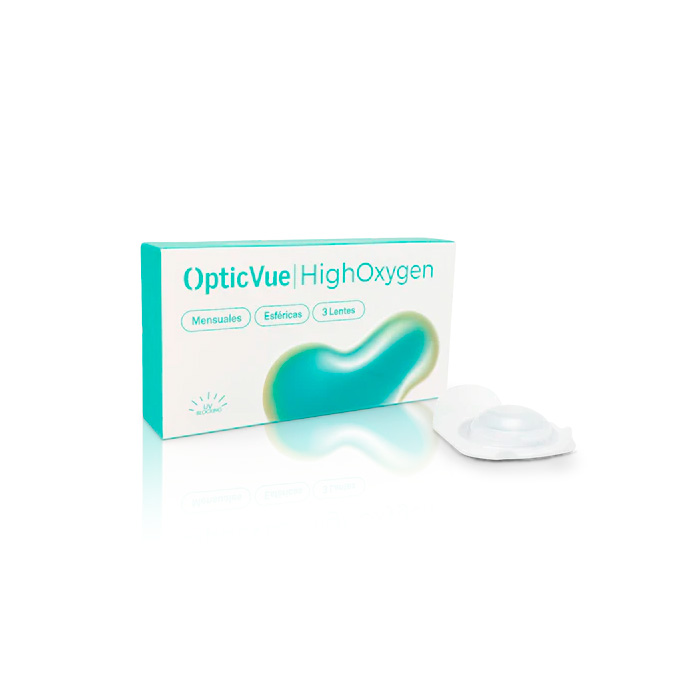 Opticvue Highoxygen Lentillas Mensuales Uso Prolongado -1.75 Pwr 3uds