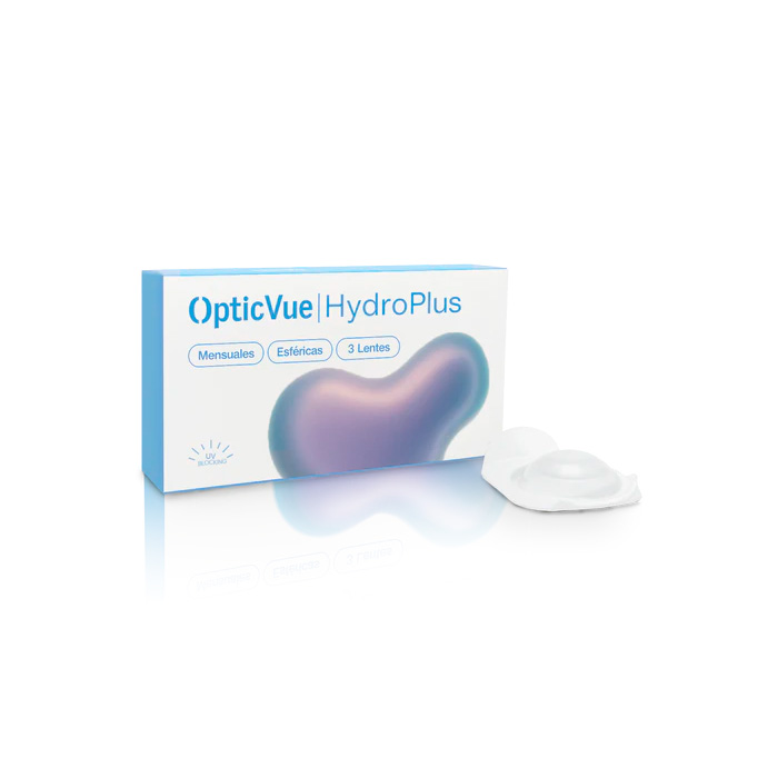 Opticvue Hydroplus Lentillas Mensuales Ojos Secos -5.00 Pwr 3uds