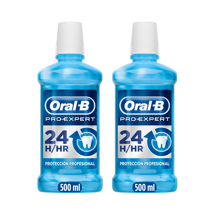 Oral-b Enjuague Bucal Pro-expert Protección Profesional Duplo 500ml + 500ml