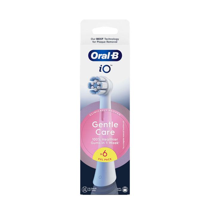 Oral-b Io Gentle Care Recambio Cabezal Blanco 6 Unidades