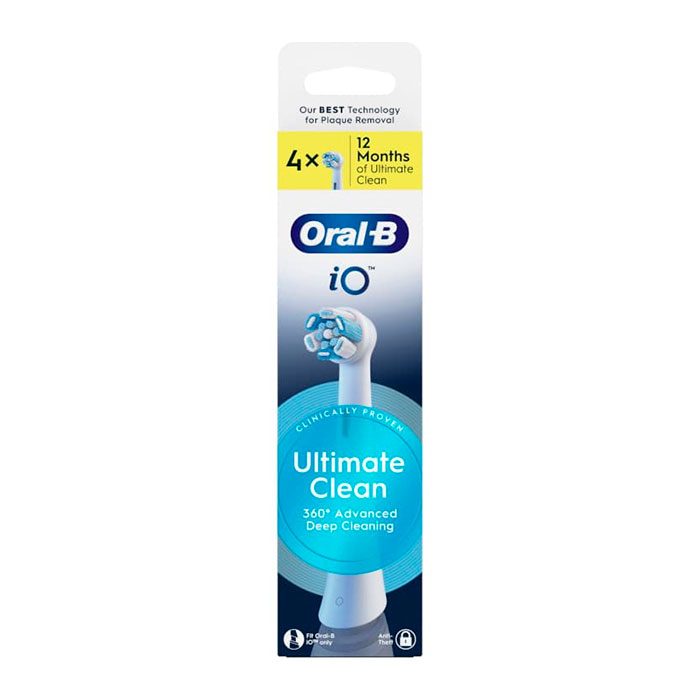 Oral-b Io Ultimate Clean Recambio Cabezal Blanco 4 Unidades