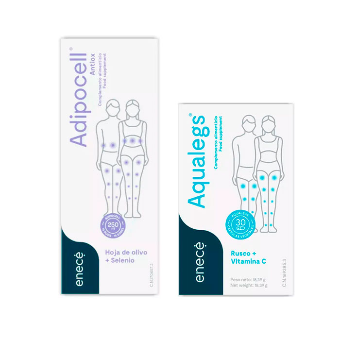 Pack Adipocell Antiox 250 ml + Aqualegs 30 Cápulas + Regalo