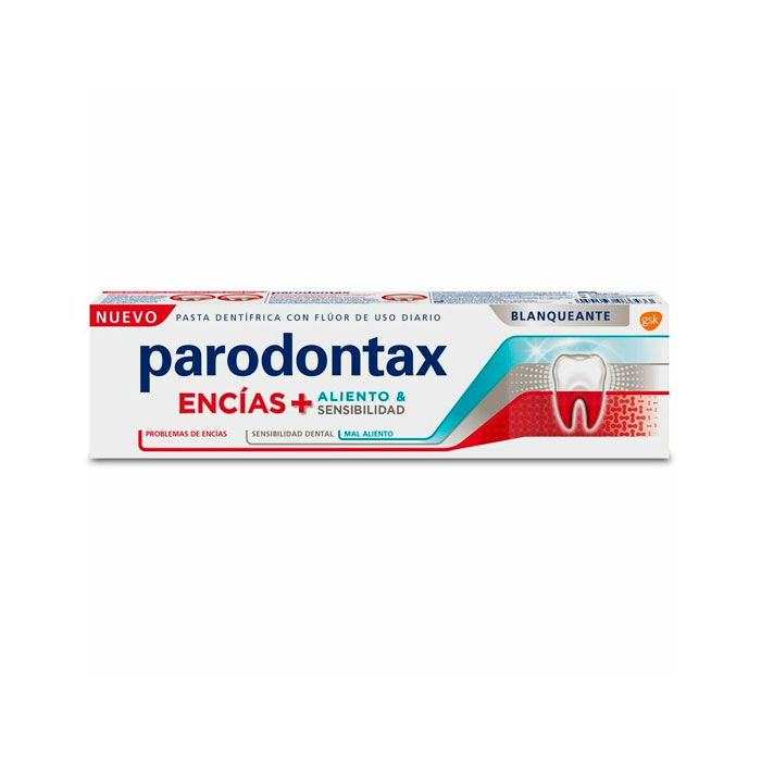 Parodontax Encías + Aliento y Sensibilidad Blanqueante 75ml