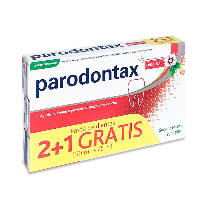 Parodontax Original Duplo 75ml + 75ml + Gratis Original 75ml