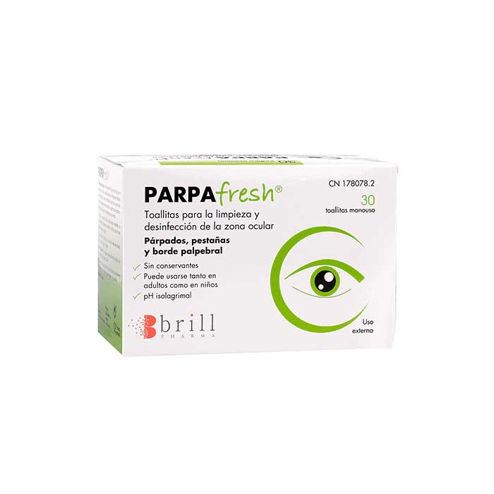 Parpafresh Toallitas Para Limpieza y Desinfección Zona Periocular 30uds