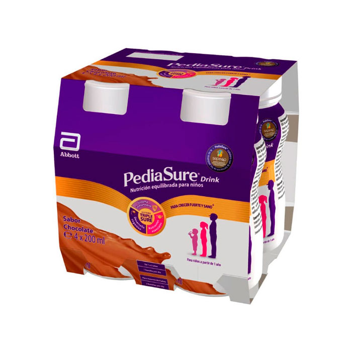 Pediasure Drink Chocolate 4 Batidos de 200 ml