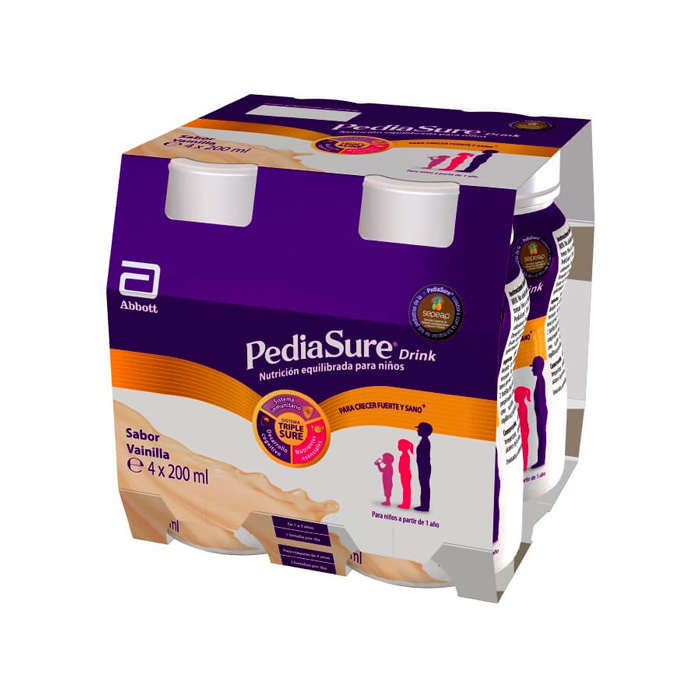 Pediasure Drink Vainilla 4 Batidos de 200 ml