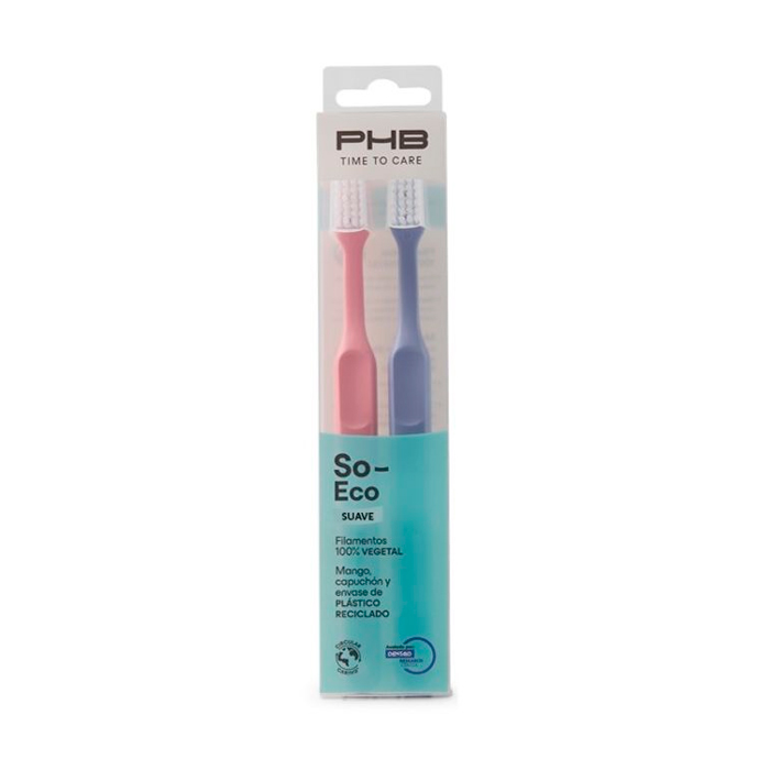 Phb Time To Care So Eco Cepillo Suave Duplo