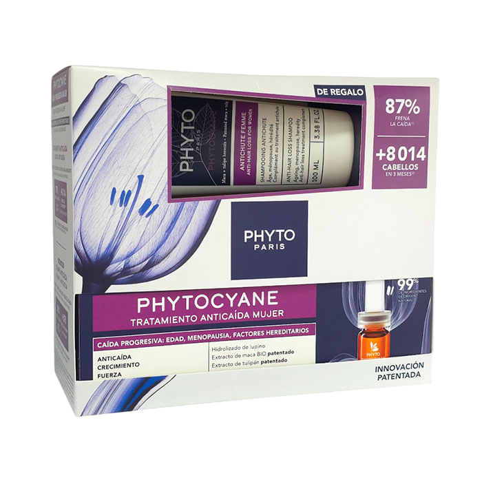 Phytocyane Pack Tratamiento Anticaída Mujer Caída Progresiva + Champú Anticaída 100ml