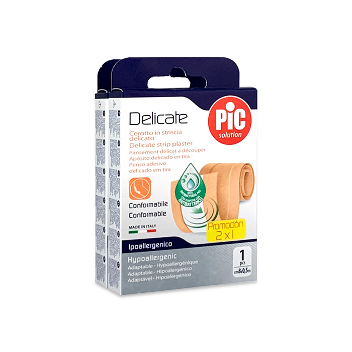 Pic Solution Delicate Apósito en Tira Hipoalergénico Delicado Piel 2x1
