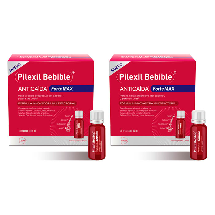 Pilexil Forte Max Bebible Pack 2x30 Frascos
