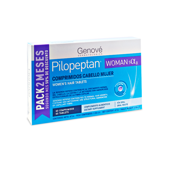 Pilopeptan Woman 5 Alfa R Cabello Mujer Pack 2 Meses 60 Comprimidos