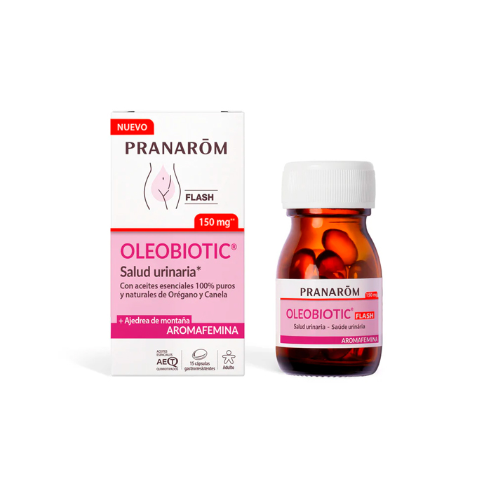 Pranarom Aromafemina Oleobiotic Salud Urinaria Flash 15 Cápsulas