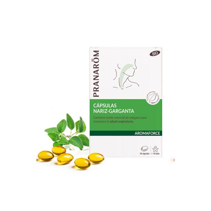 Pranarom Aromaforce Cápsulas Nariz Garganta 30 Cápsulas