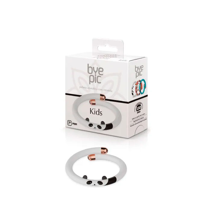Prim Bye Pic Pulsera Aromática con Citronela Kids Gris Panda