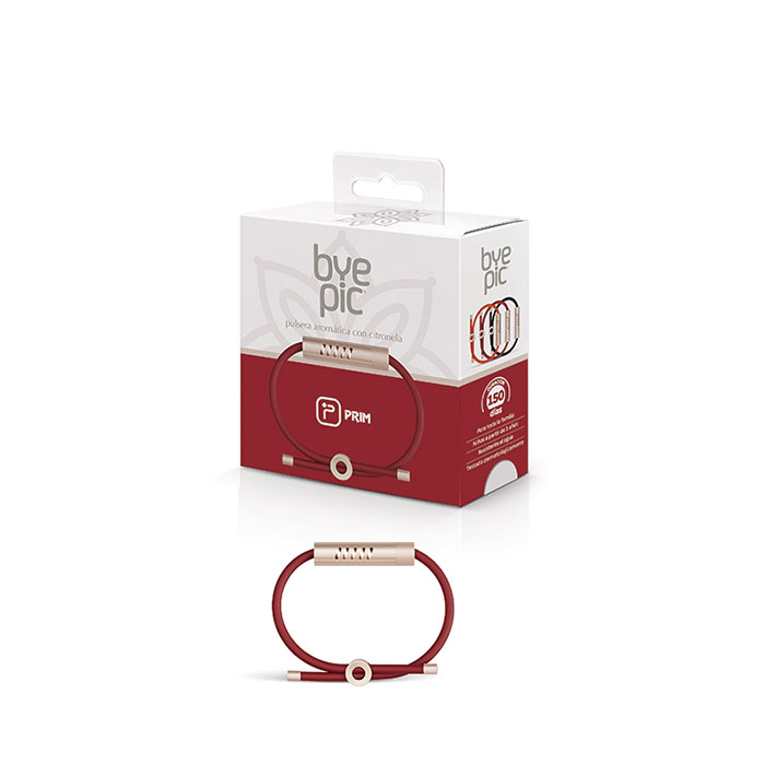 Prim Bye Pic Pulsera Aromática Cordón  Granate con Citronela Adulto