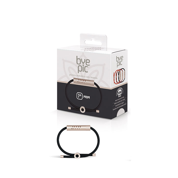Prim Bye Pic Pulsera Aromática Cordón Negro con Citronela Adulto