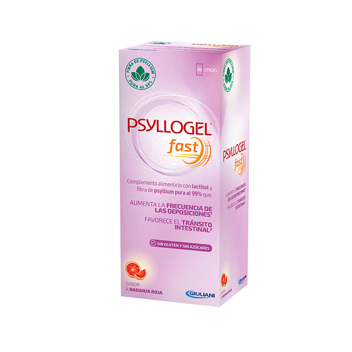 Psyllogel Fast Sabor Naranja Roja 10 Sticks