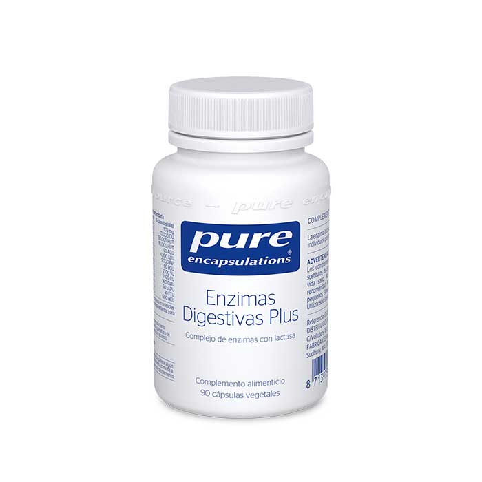 Pure Encapsulations Enzimas Digestivas Plus 90 Cápsulas Vegetales