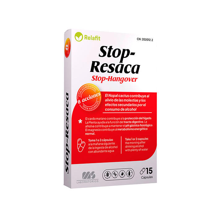 Relafit Stop-resaca 15 Cápsulas