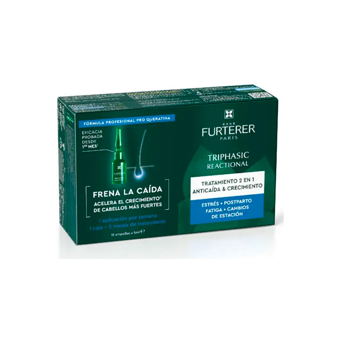 Rene Furterer Triphasic Reactional Tratamiento Anticaída Reaccional 12 Ampollas