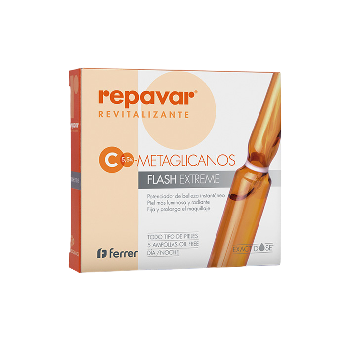 Repavar Revitalizante C5.5% Metaglicanos Flash Extreme 5 Ampollas