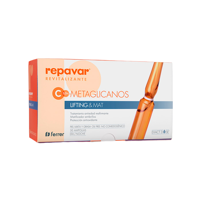 Repavar Revitalizante C5.5% Metaglicanos Lifting&mat 30 Ampollas