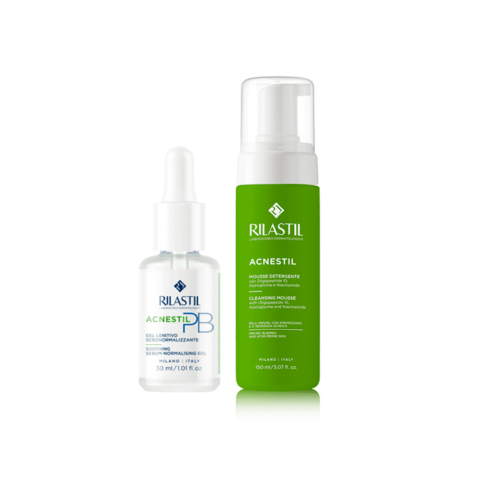 Rilastil Acnestil Pb Gel-sérum 30ml + Acnestil Mousse Limpiador 165ml