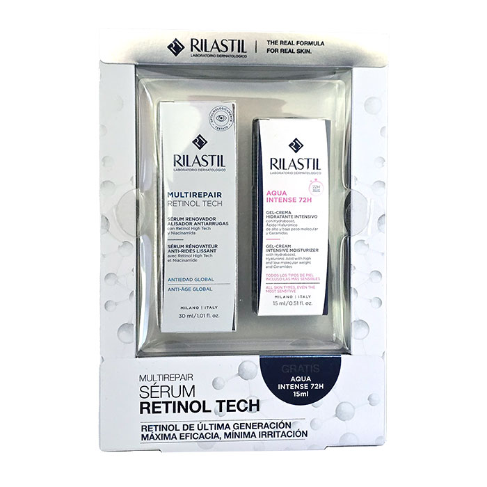 Rilastil Pack Multirepair Retinol Tech Sérum 30ml + Aqua Intense 72h Gel-crema 15ml