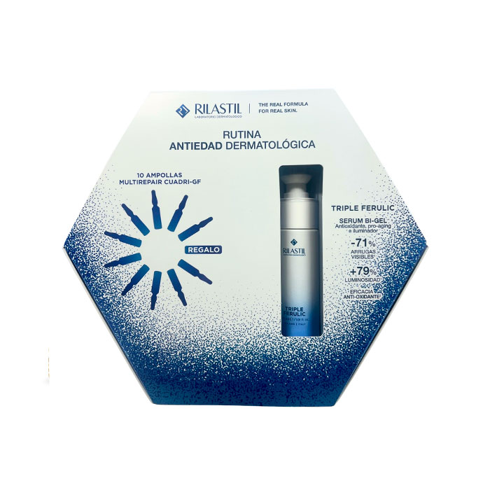 Rilastil Rutina Antiedad Triple Ferulic Sérum 30ml + 10 Ampollas Multirepair Cuadri-gf