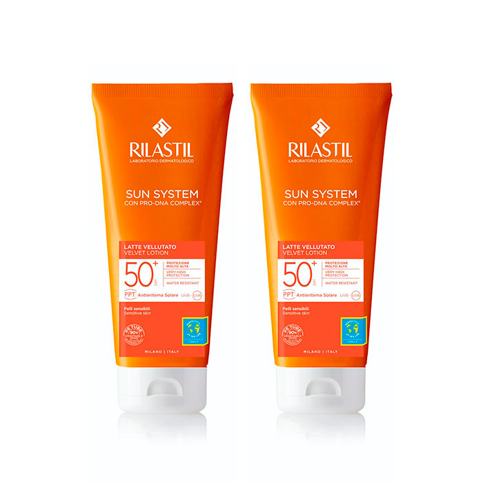 Rilastil Sun System Locion Velvet Spf50+ Duplo 200ml + 200ml