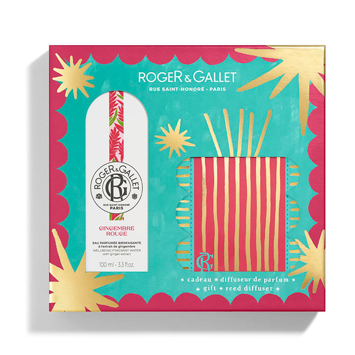 Roger & Gallet Agua Perfumada Bienestar Gingembre Rouge 100ml  + Difusor