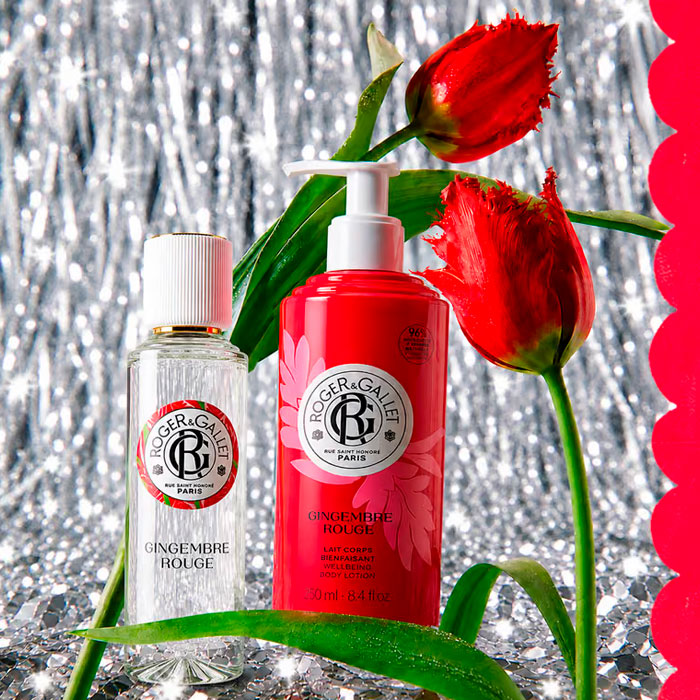 Roger & Gallet Cofre Gingembre Rouge Agua Perfumada Bienestar 100ml + Leche Corporal Bienestar 250ml