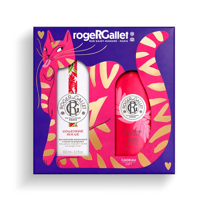 Roger & Gallet Cofre Gingembre Rouge Agua Perfumada Bienestar 100ml + Leche Corporal Bienestar 250ml