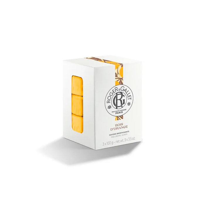 Roger & Gallet Cofre Jabón Redondo Bienestar Bois Dorange 3x100g
