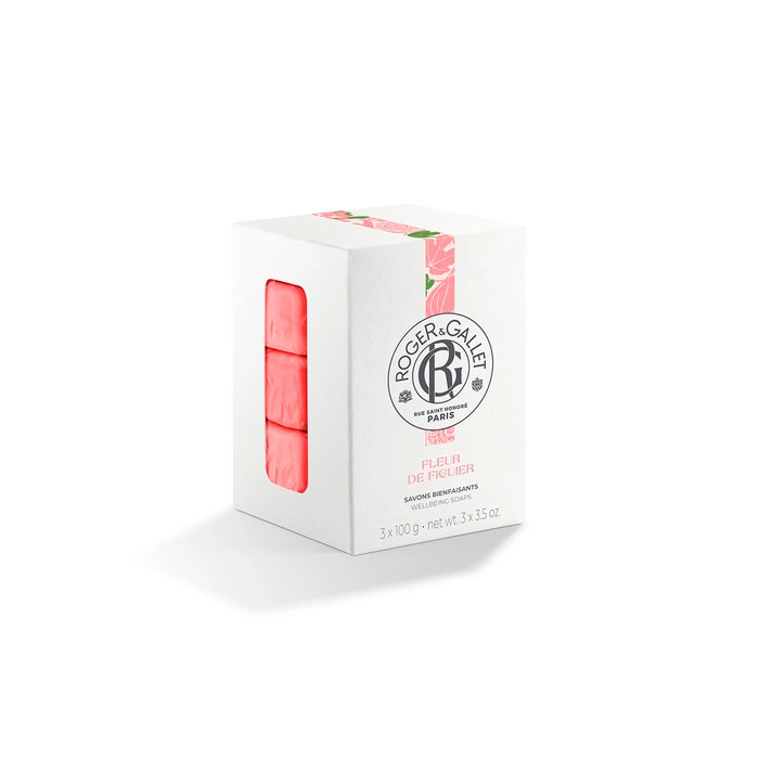 Roger & Gallet Cofre Jabón Redondo Bienestar Fleur de Figuier 3x100g