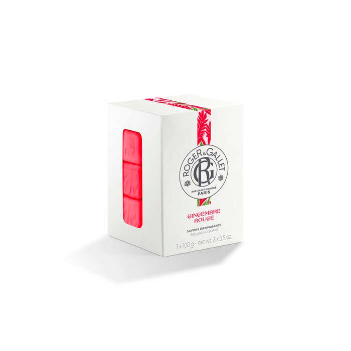 Roger & Gallet Cofre Jabón Redondo Bienestar Gingembre Rouge 3x100g
