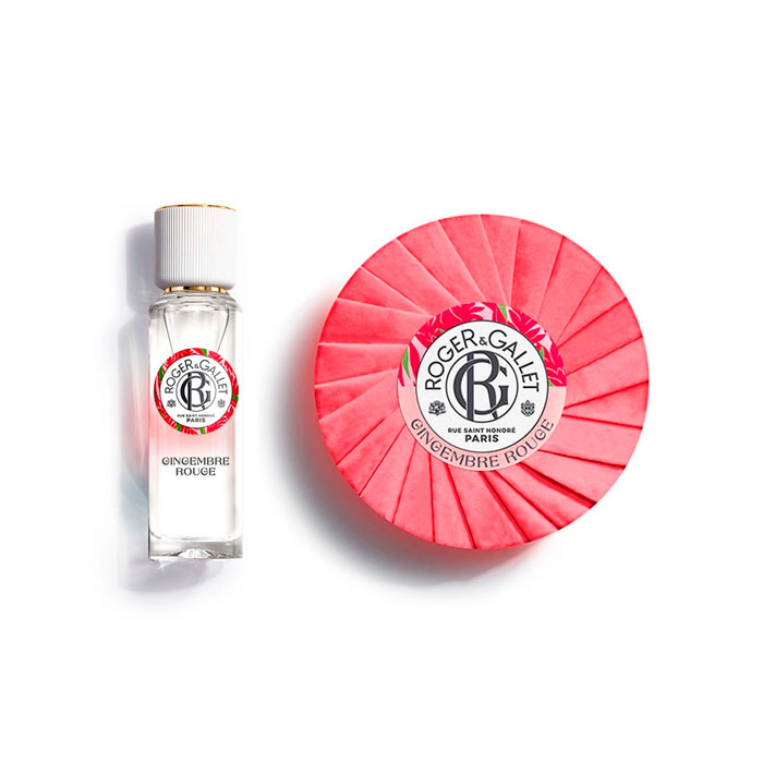 Roger & Gallet Gingembre Rouge Pack Agua Perfumada 30ml + Jabón Redondo 100g