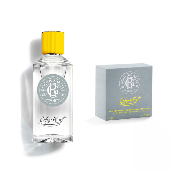 Roger & Gallet Cologne Twist Pack Eau de Cologne 100ml + Limpiador Sólido 3 en 1 100g