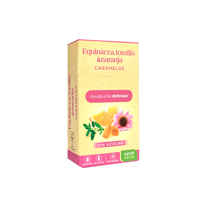 Santé Verte Caramelos Equinácea Tomillo y Naranja 35g
