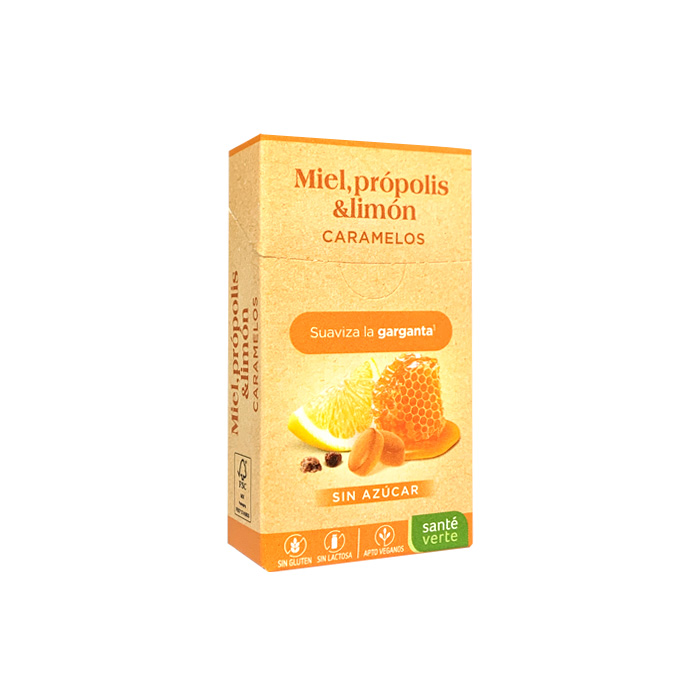 Santé Verte Caramelos Miel Própolis y Limón 35g
