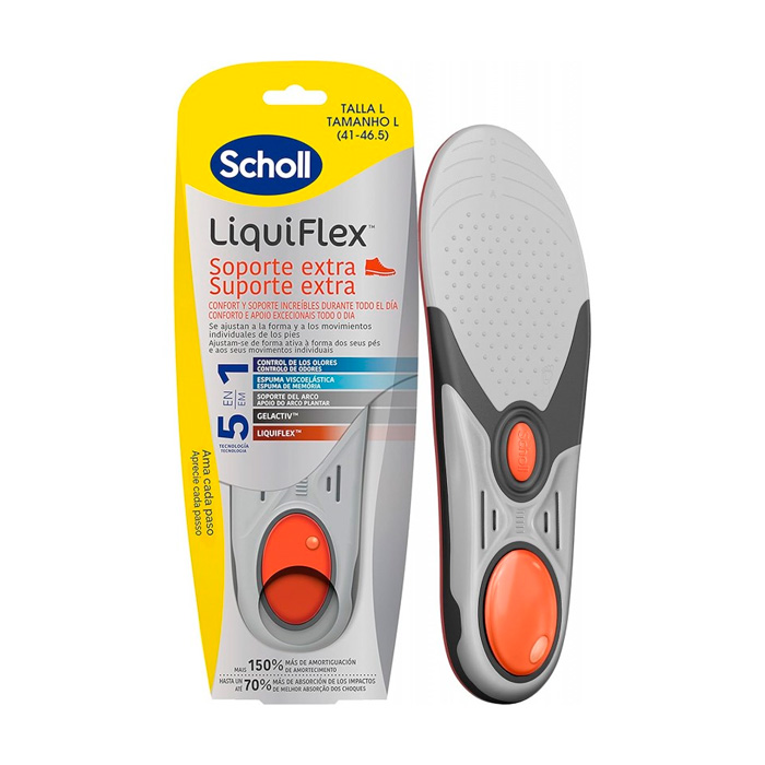 Scholl Plantilla liquiflex Soporte Extra Talla l