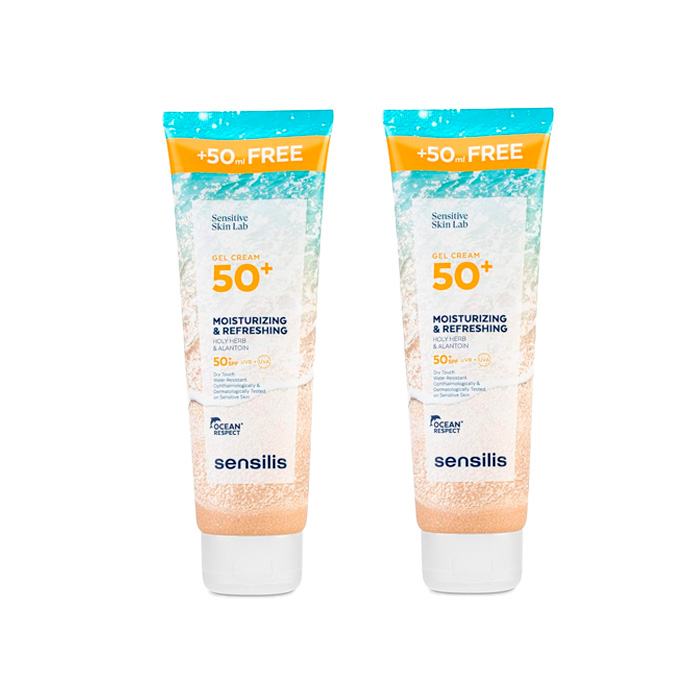 Sensilis Fotoprotector Gel Crema Spf50+ Duplo 250ml + 250ml