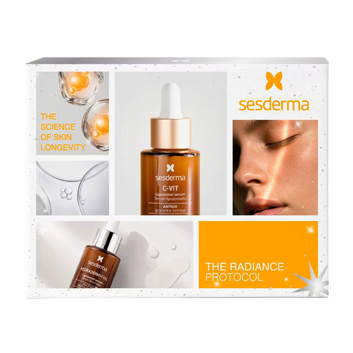 Sesderma The Radiance Protocol Pack C-vit Liposomal Sérum 30ml + Hidraderm Hyal Liposomal Sérum 30ml