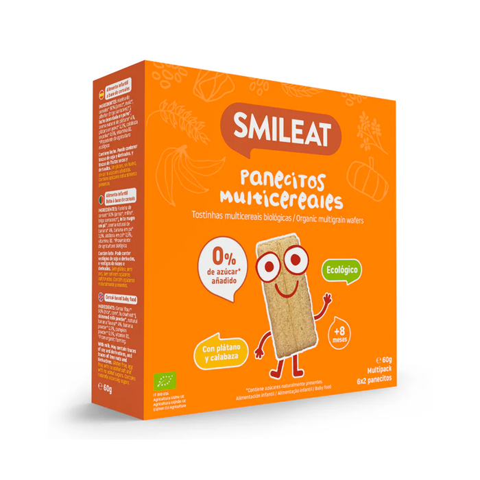 Smileat Panecitos Multicereales Ecológicos 60g